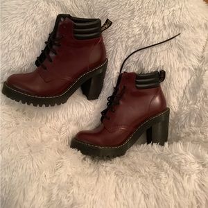 Dr. Marten- Persephone Heeled Boot-Shiraz Color-SZ 9
